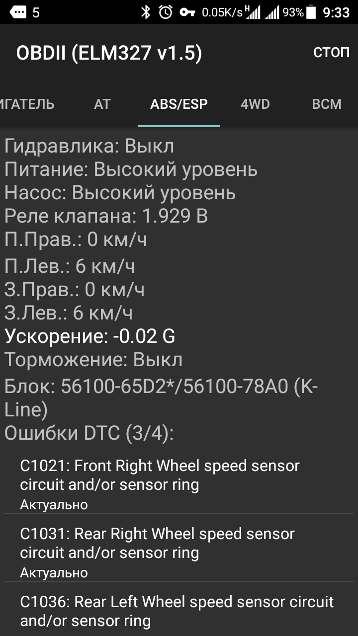 ELM327 Bluetooth v 1.5 PIC18F25K80